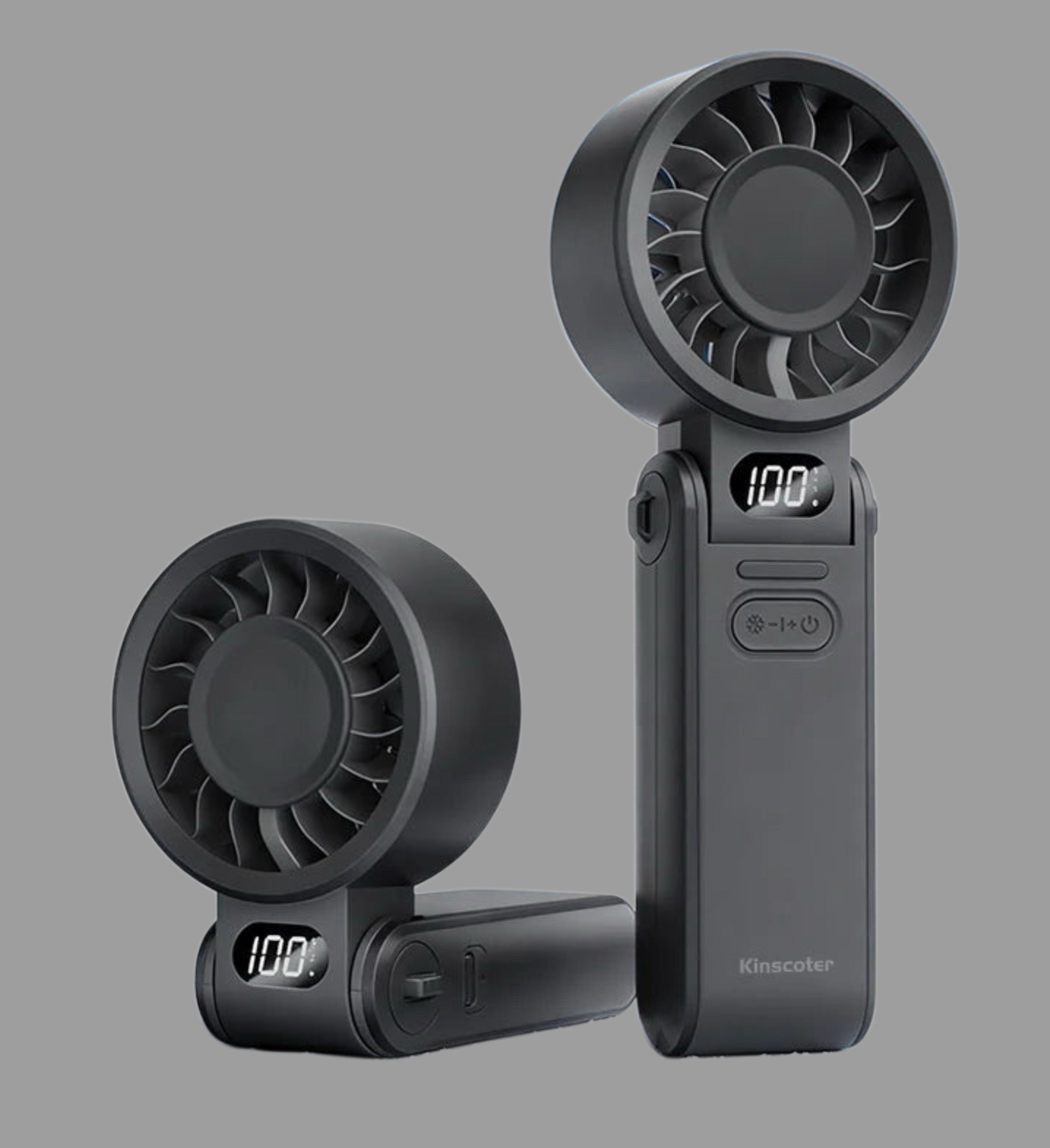 Portable Rechargeable Cooling Fan — 100 Speed Settings