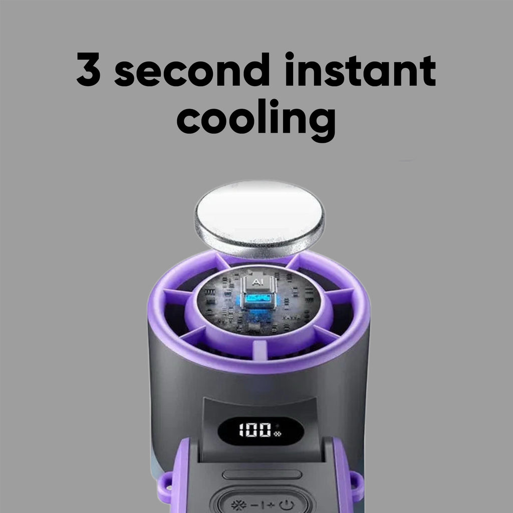 Portable Rechargeable Cooling Fan — 100 Speed Settings