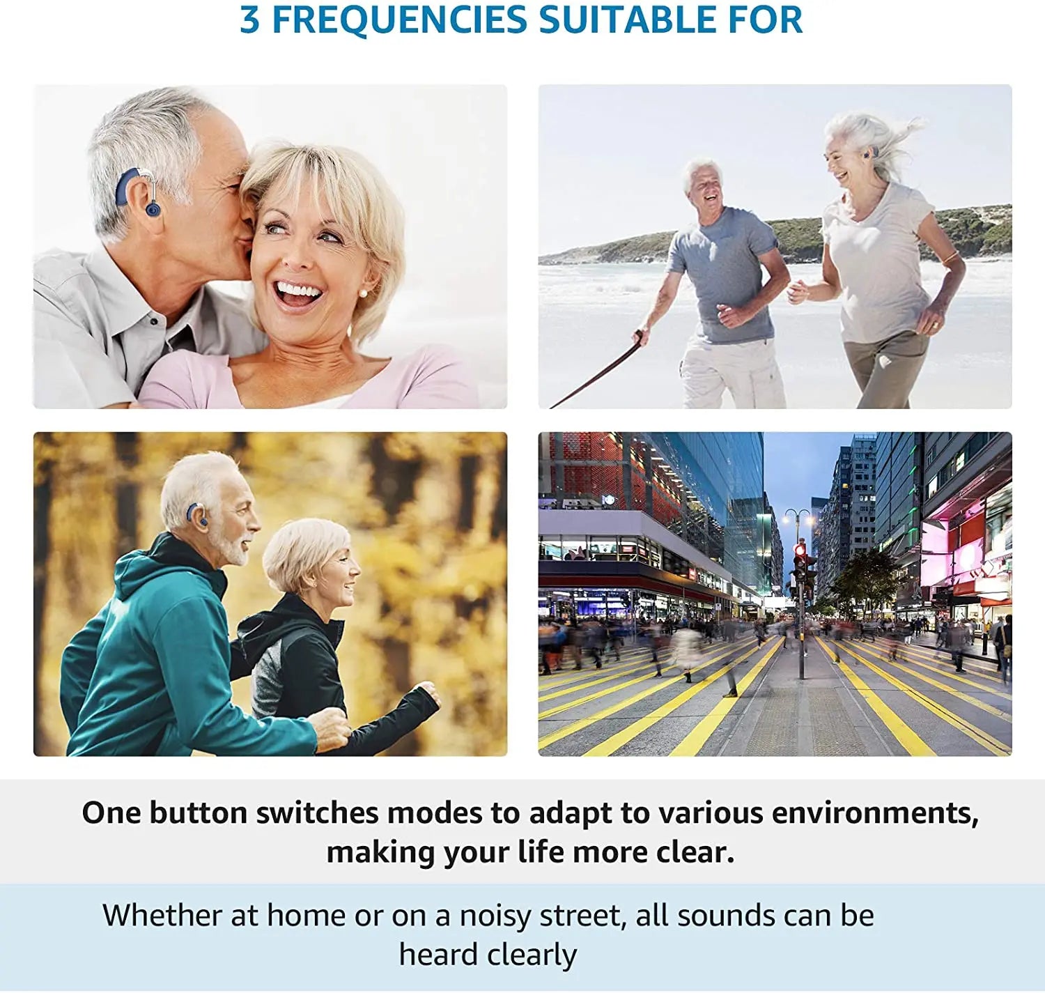 Rechargeable Hearing Amplifier — Discreet BTE Design