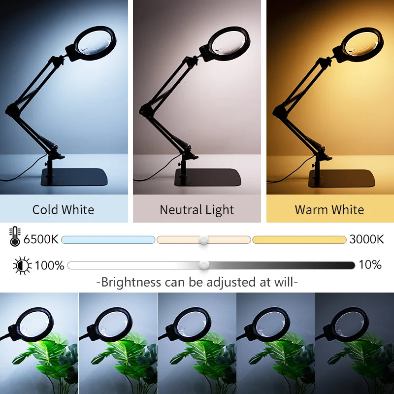 Magnifying LED Floor Lamp — Daylight Brightness