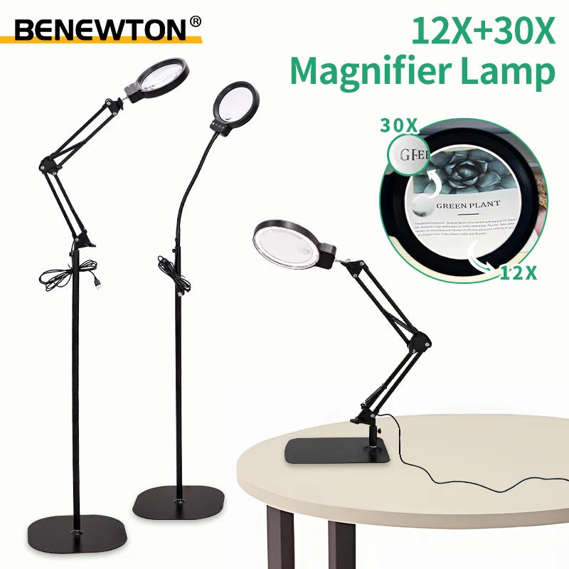 Magnifying LED Floor Lamp — Daylight Brightness